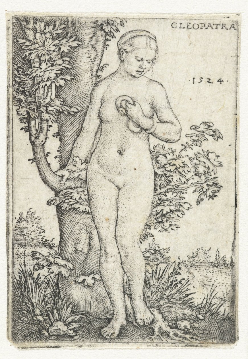 Death of Cleopatra with Snake by a Fig Tree by Barthel Beham