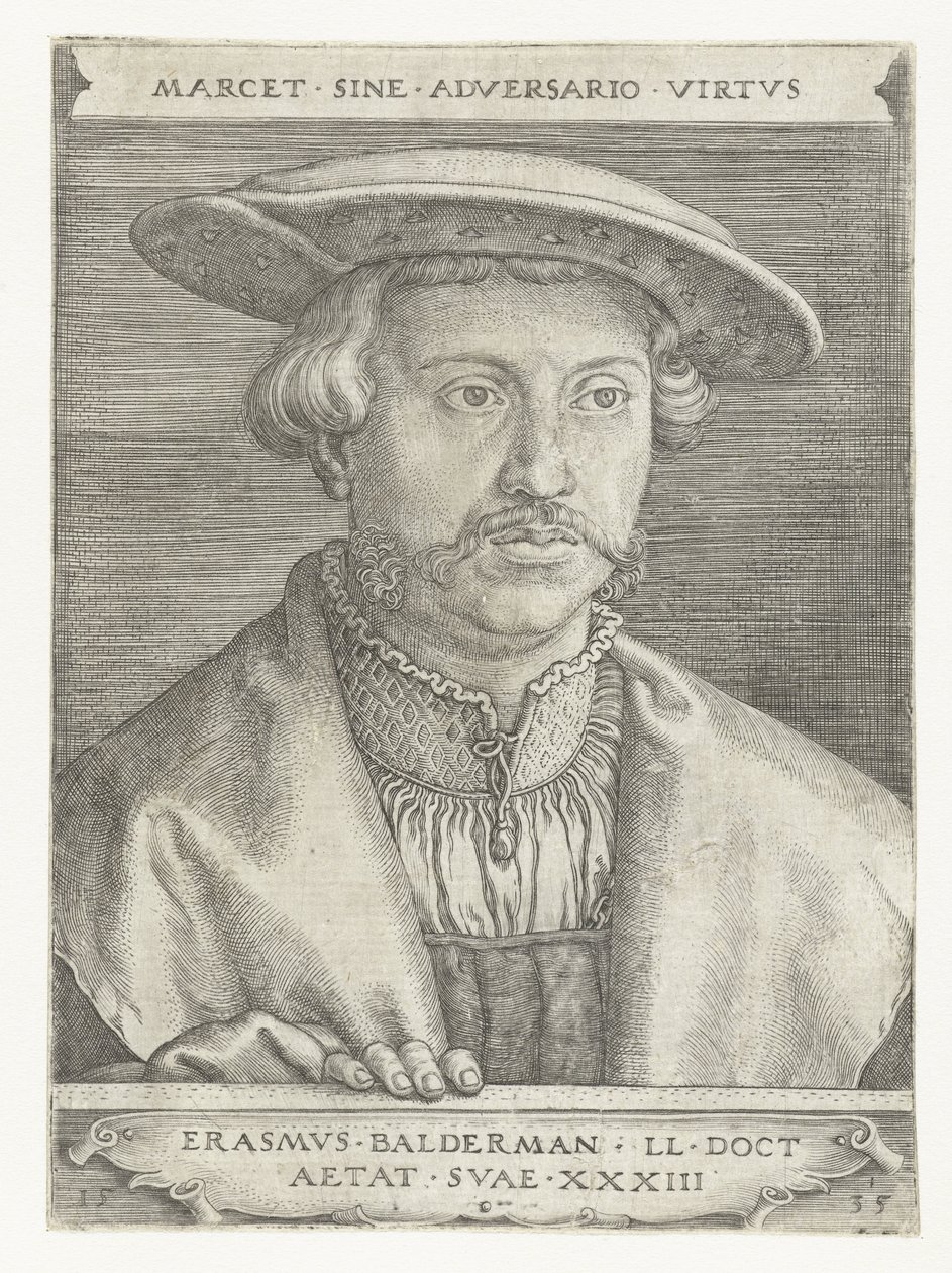 Portrait of Erasmus Balderman by Barthel Beham