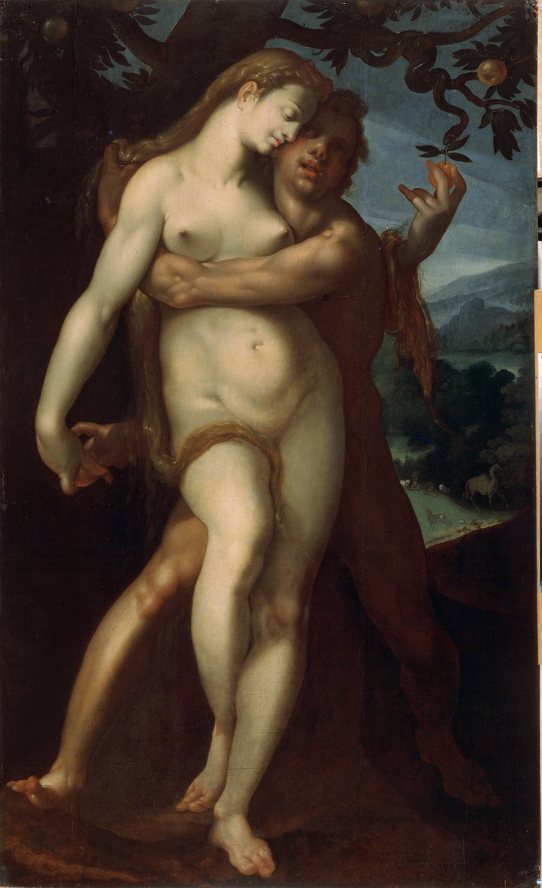 Adam and Eve by Bartholomaeus Spranger
