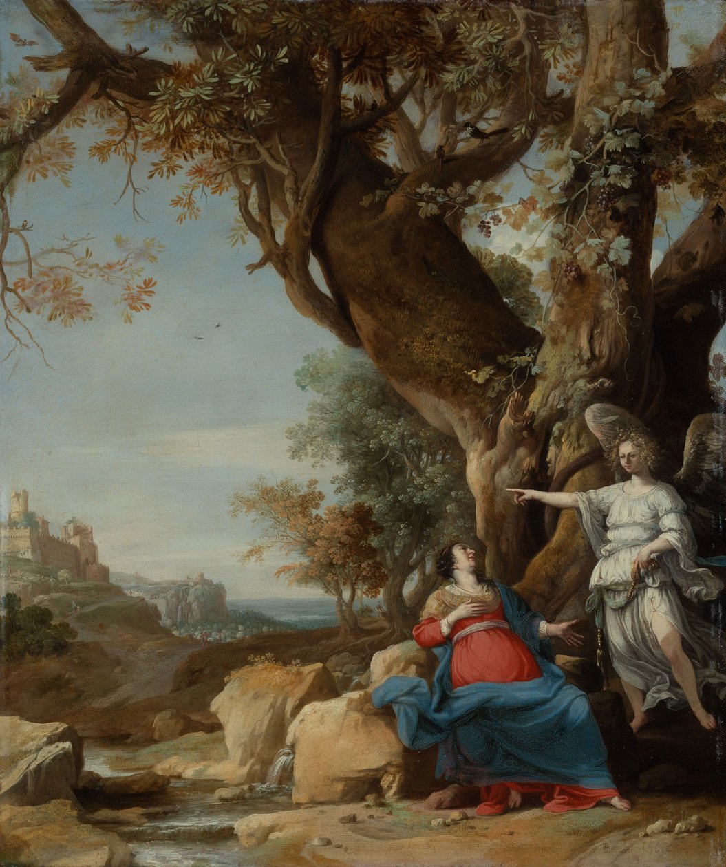 Hagar and the Angel by Bartholomeus Breenbergh