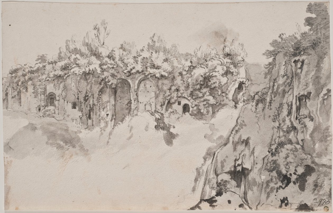 Ravine with Walled-Up Caves by Bartholomeus Breenbergh