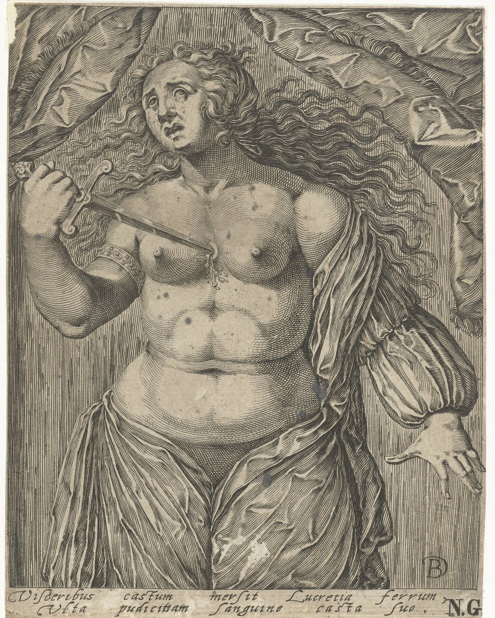 Suicide of Lucretia by Bartholomeus Willemsz. Dolendo