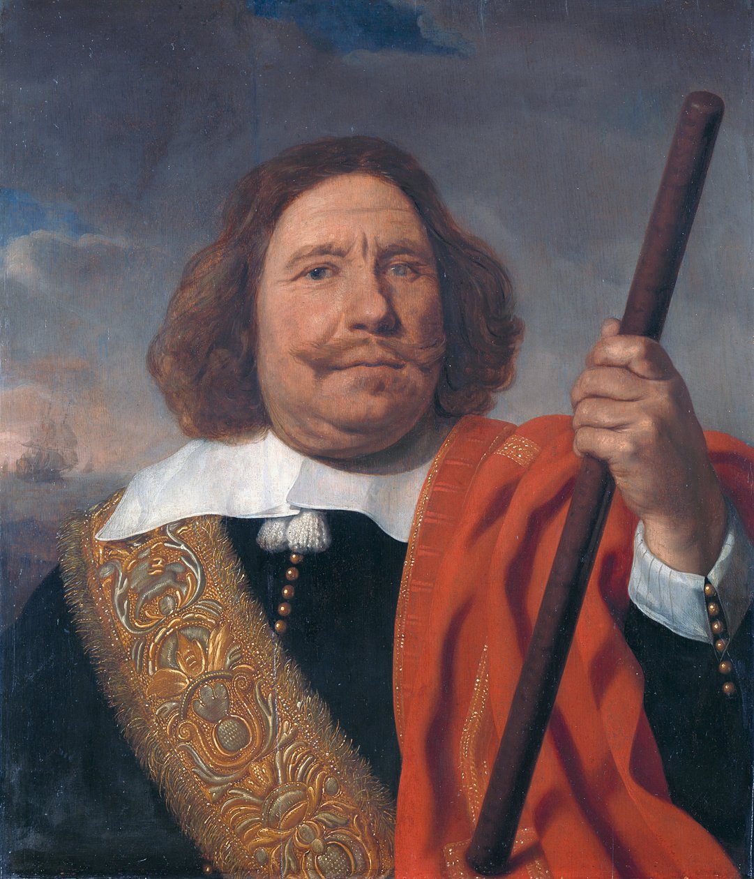 Egbert Meeuwsz Cortenaer (1605-65), Vice Admiral, Admiralty of the Maas, Rotterdam by Bartholomeus van der Helst