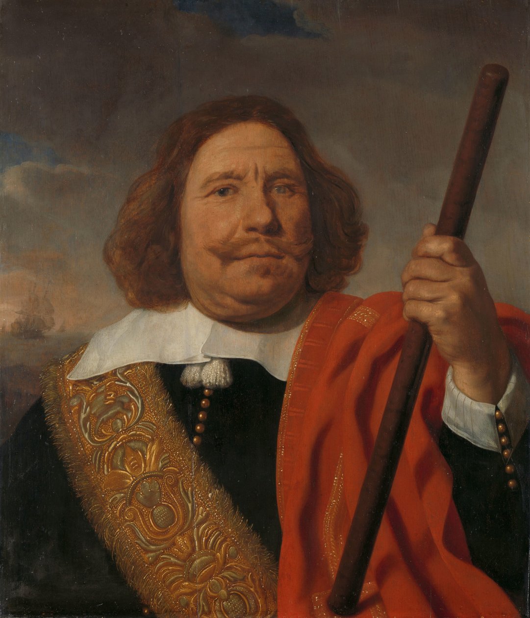 Egbert Meeuwsz Cortenaer (1605-65), Vice Admiral, Admiralty of the Maas, Rotterdam by Bartholomeus van der Helst