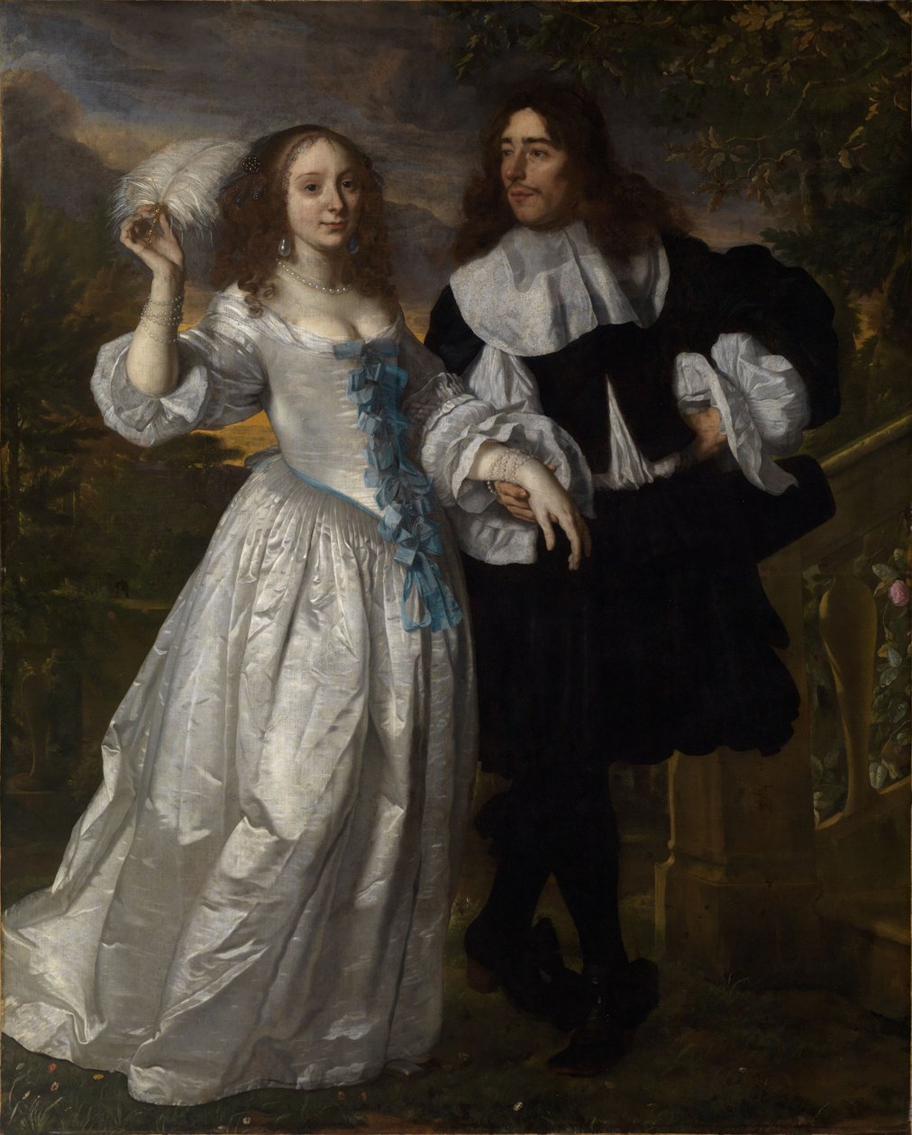 Young Patrician Couple by Bartholomeus van der Helst