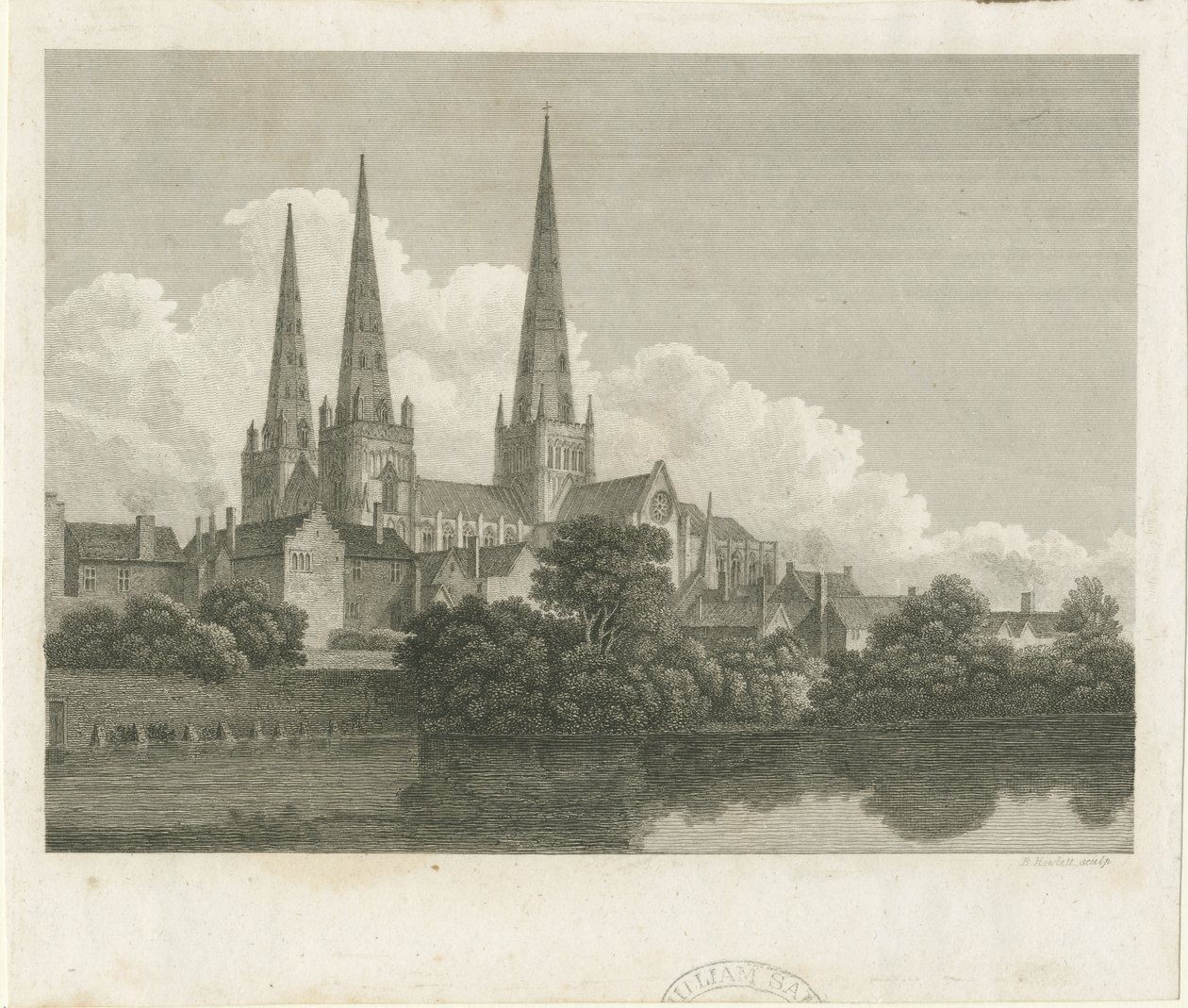 Lichfield Cathedral - South West View by Bartholomew Howlett