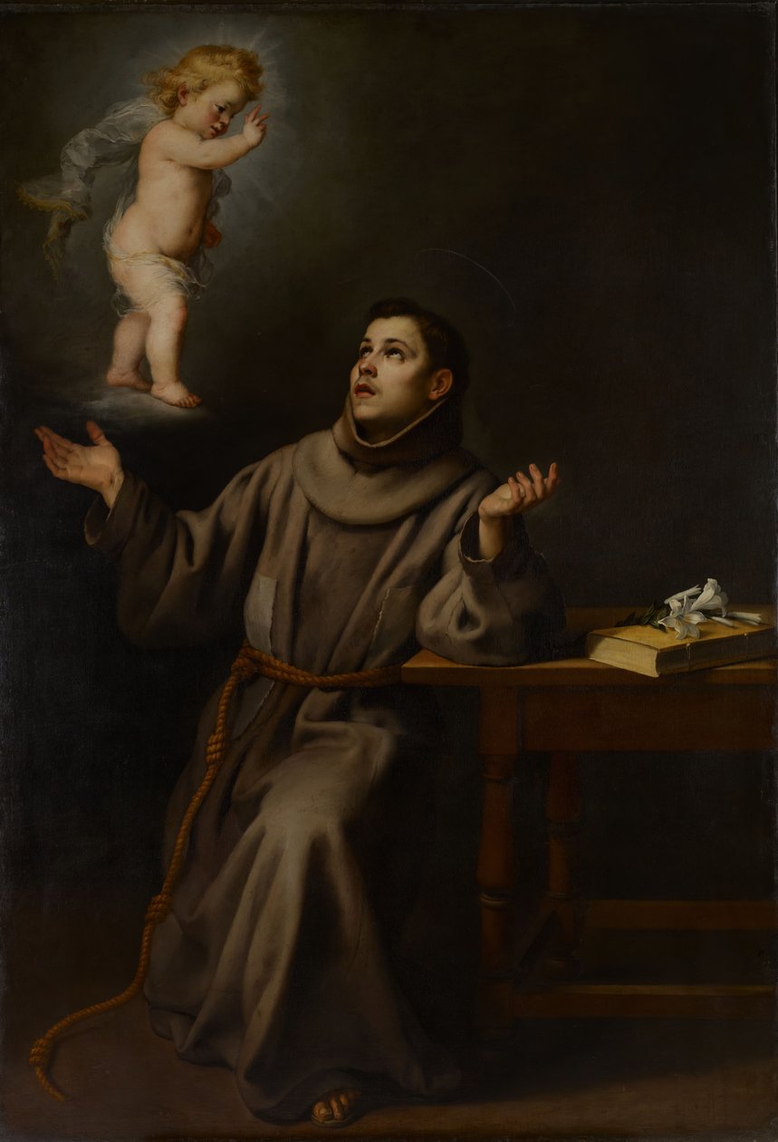 The Vision of St Anthony of Padua, 1652 by Bartolomé Esteban Murillo