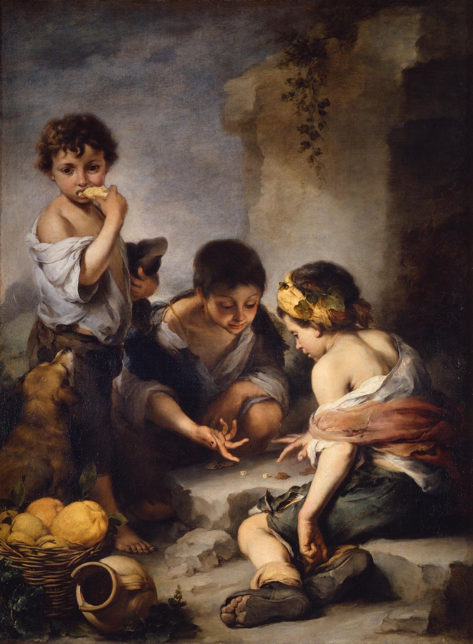 Boys Playing Dice by Bartolomé Esteban Murillo