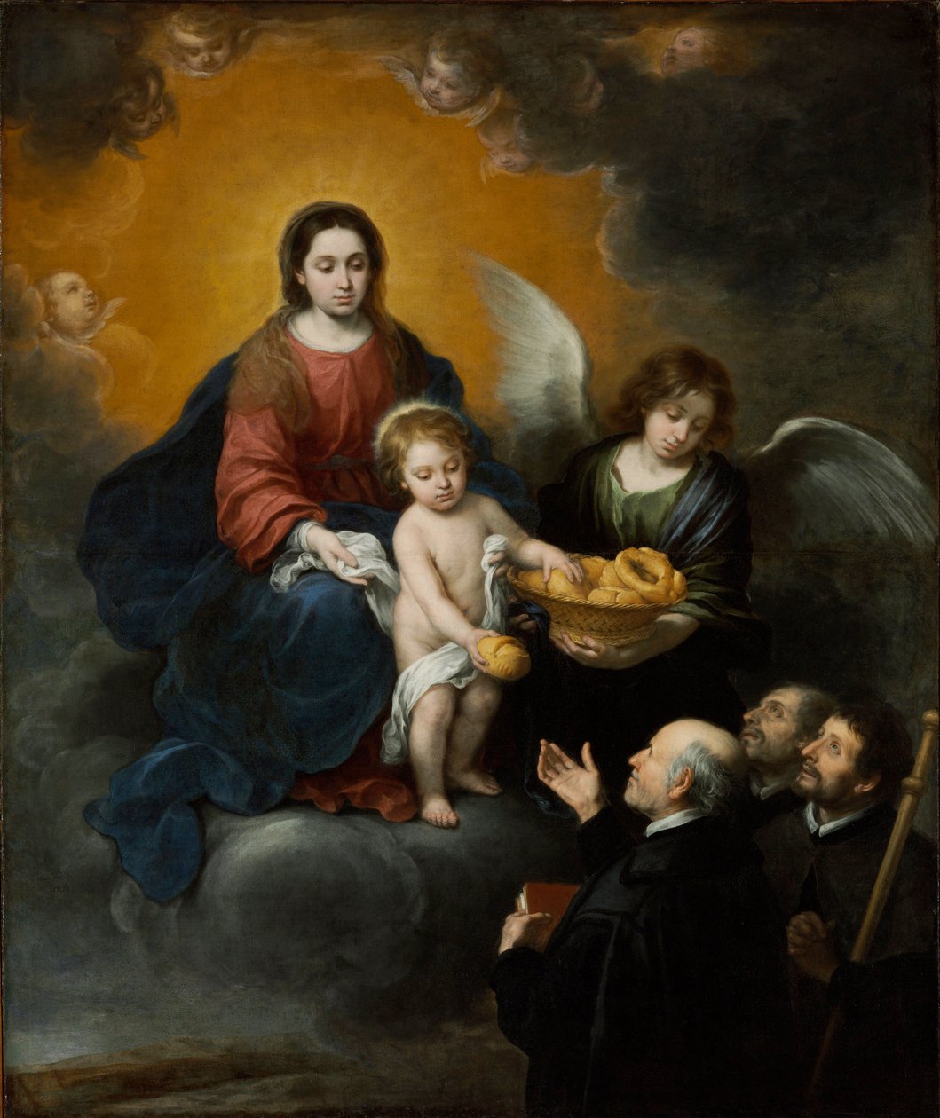 The Infant Christ Distributing Bread to the Pilgrims by Bartolomé Esteban Murillo