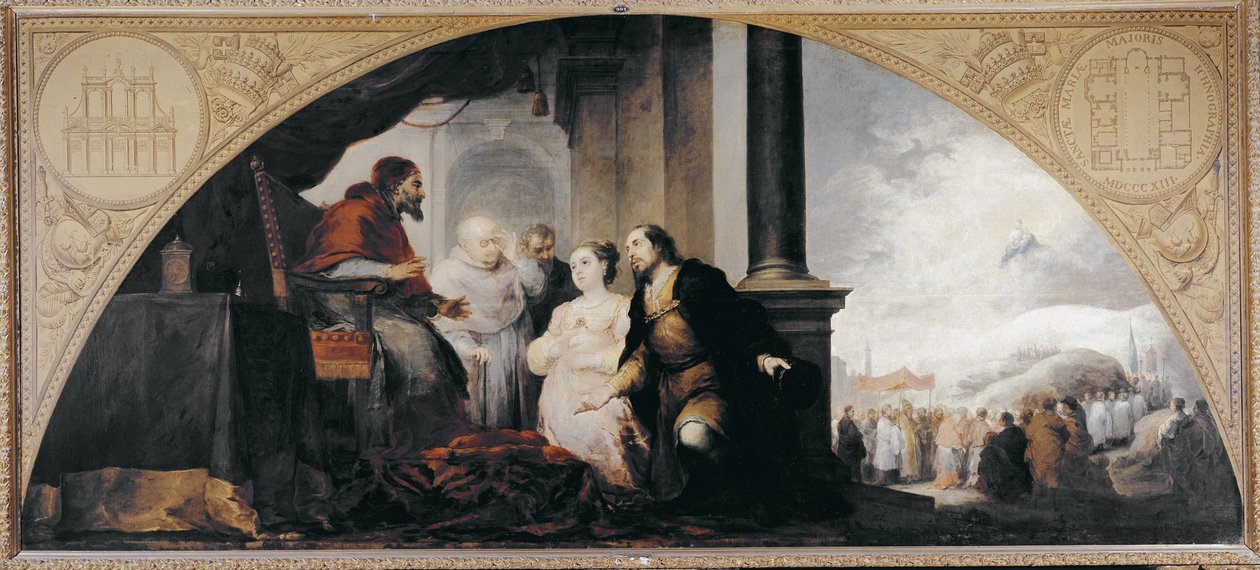 The Foundation of Santa Maria Maggiore by Bartolomé Esteban Murillo