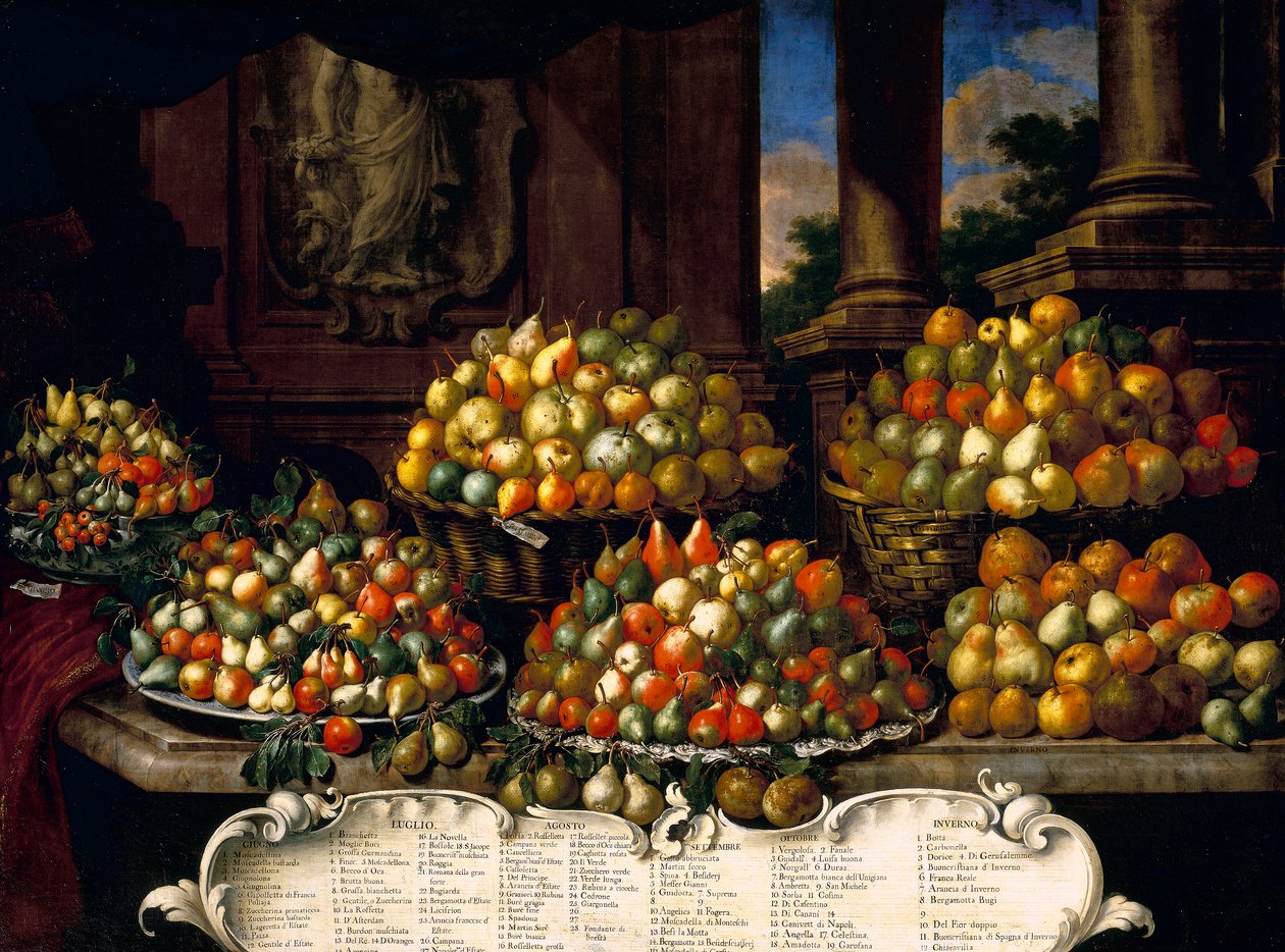 Pears by Bartolomeo Bimbi