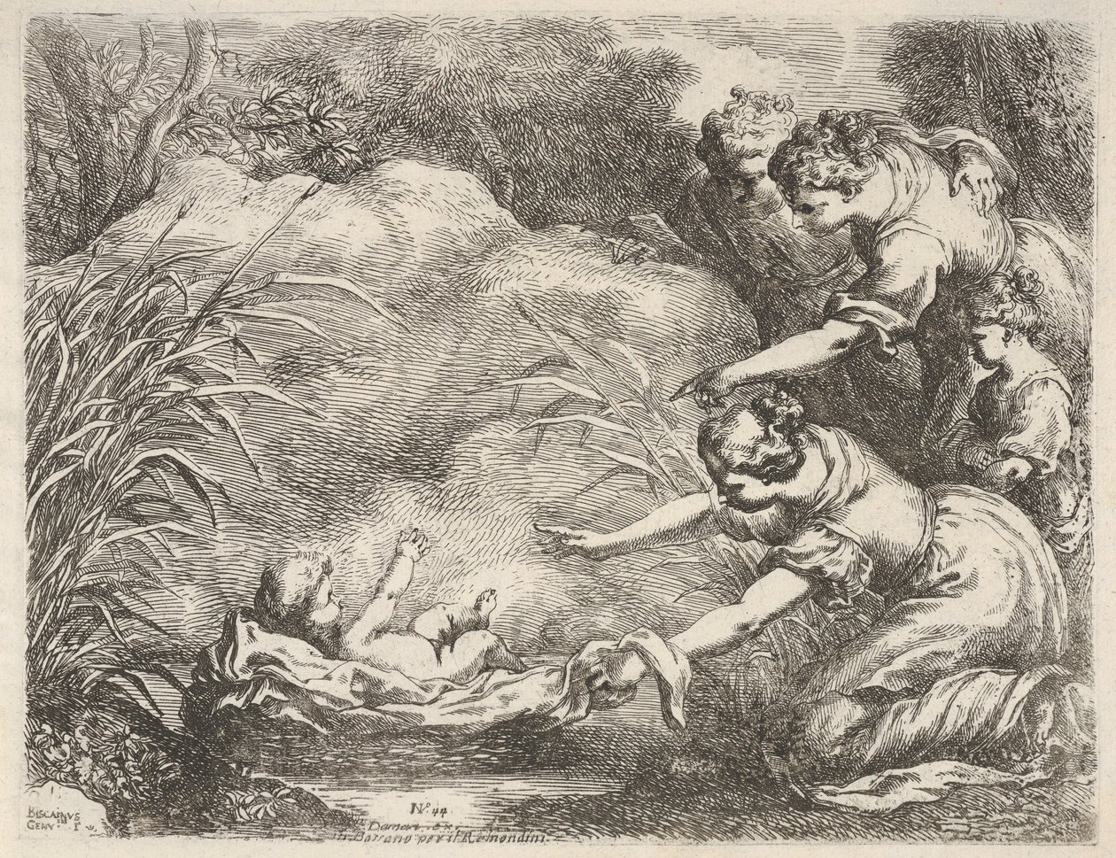 The Finding of Moses Rescued from the Nile by the Maidservants of Pharaoh
