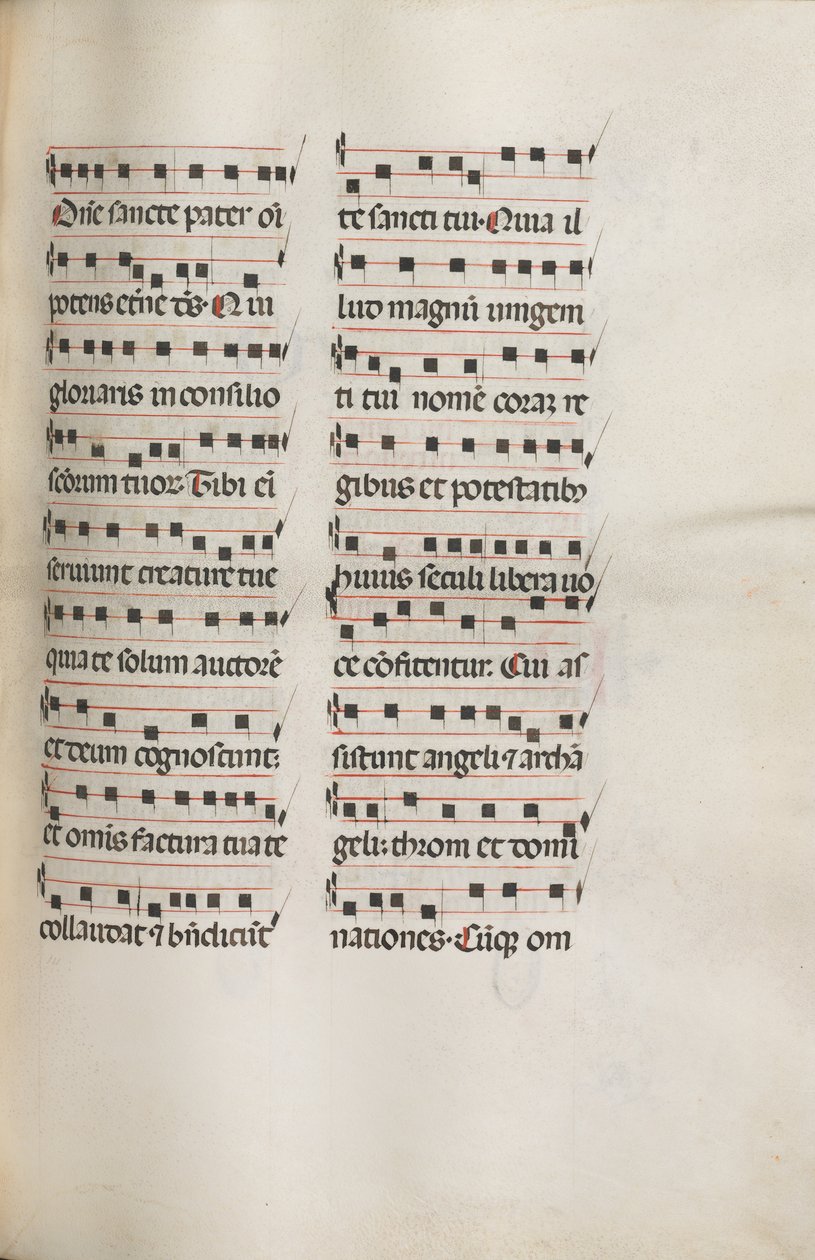 Missale: Fol. 112: contains some music as part of Palm Sunday liturgy by Bartolomeo Caporali