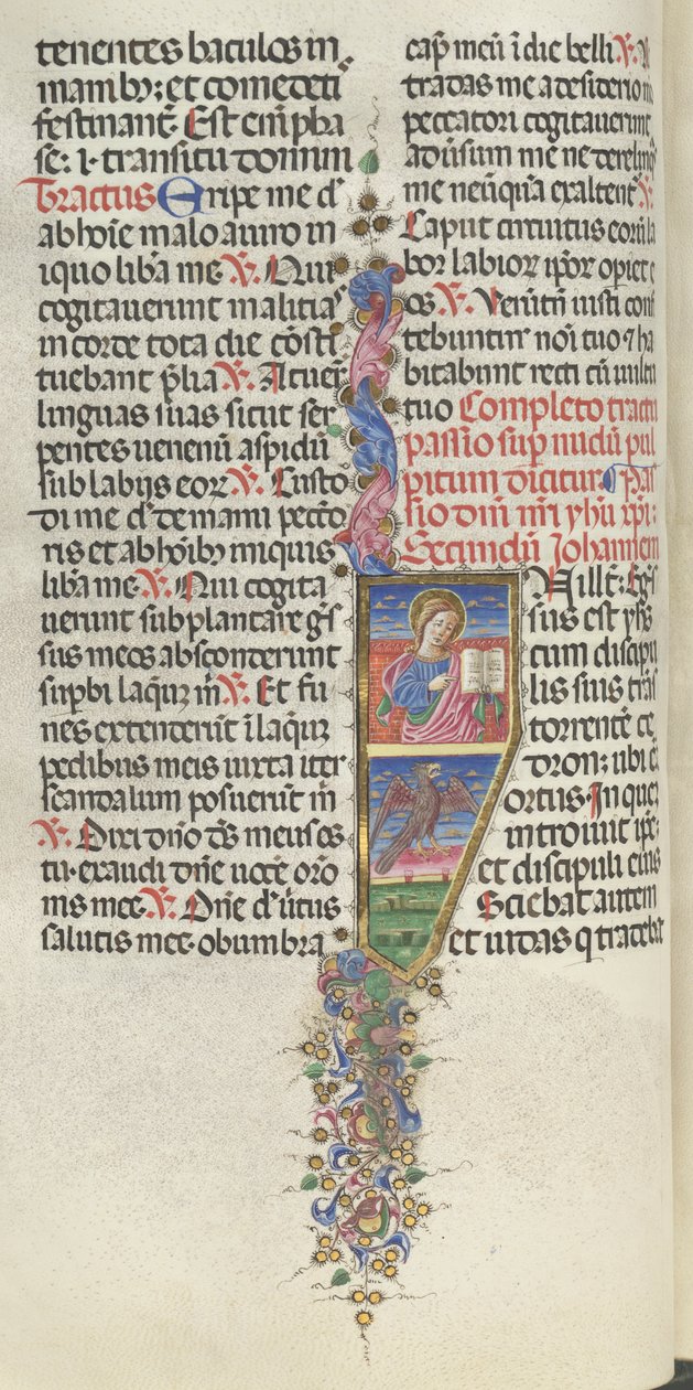 Missale: Fol. 141v: Saint John with Eagle, 1469 by Bartolomeo Caporali