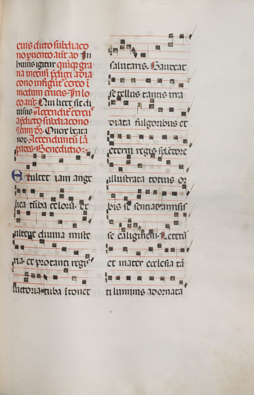Missal: Fol. 153: Music for Exultet, 1469 by Bartolomeo Caporali