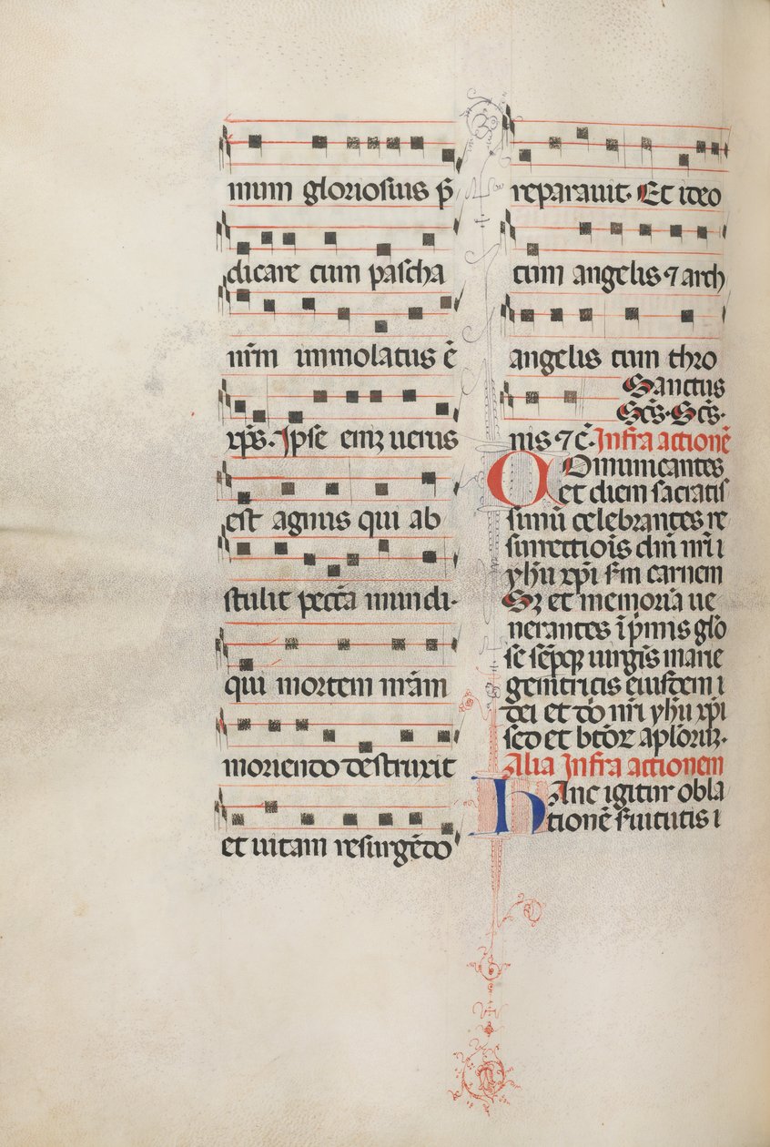 Missale: Fol. 179v: Music for various ordinary prayers by Bartolomeo Caporali