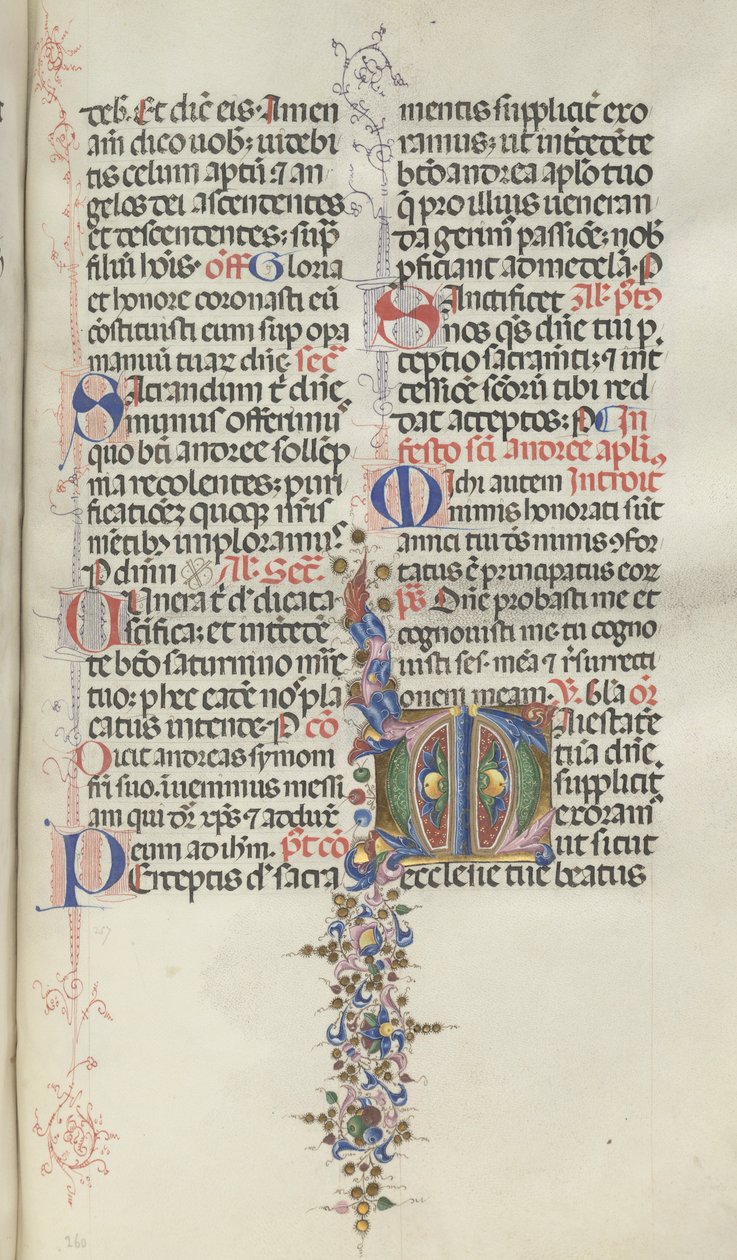 Missale: Fol. 260: Foliage with Fruit by Bartolomeo Caporali
