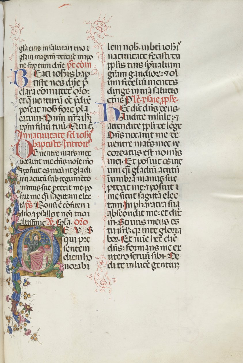 Missale: Fol. 287: Saint John the Baptist by Bartolomeo Caporali