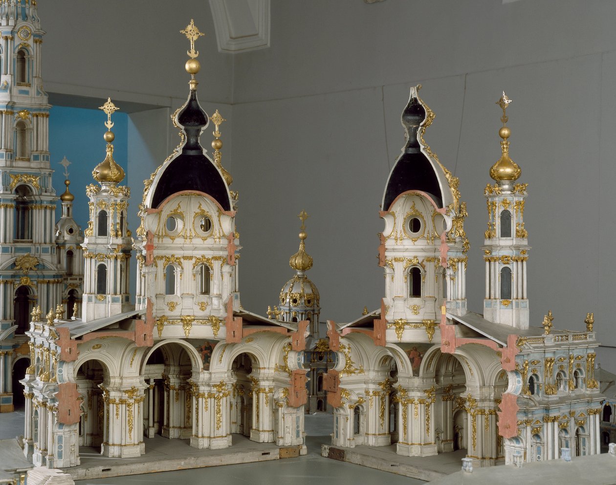 Project for the Monastery of the Virgin of the Resurrection in Saint Petersburg by Bartolomeo Franceso Rastrelli