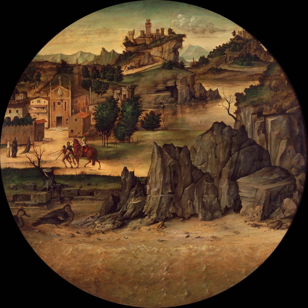 Landscape with Castles, Late 15th Century by Bartolomeo Montagna