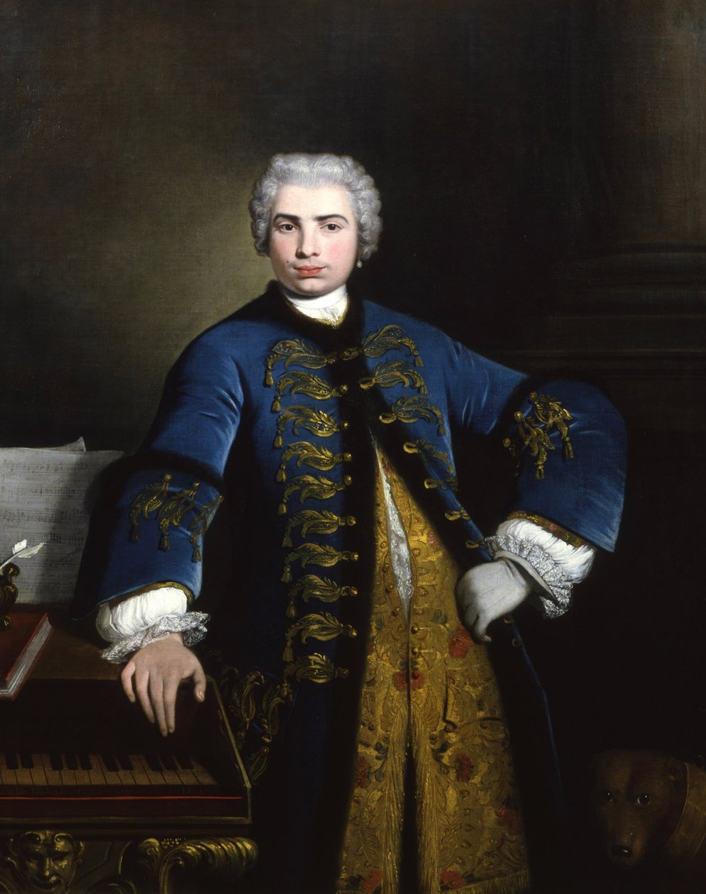 Portrait of the Singer Farinelli Carlo Broschi by Bartolomeo Nazari