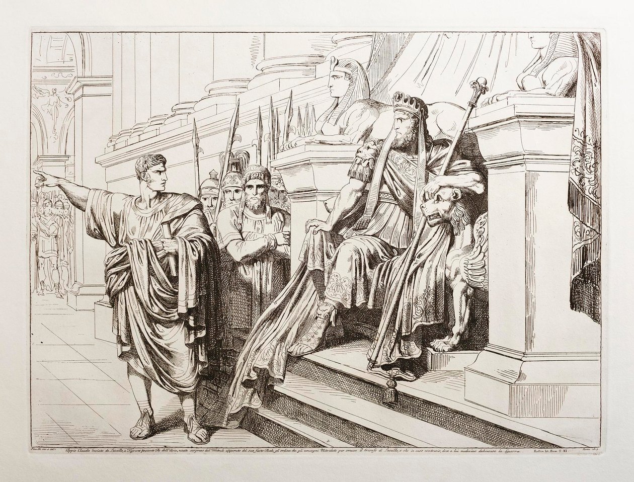 Appius Claudius Appearing Before Tigranes, King of Armenia by Bartolomeo Pinelli