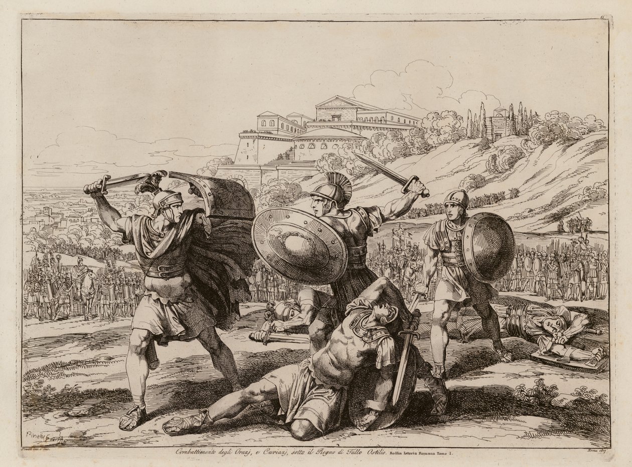 Combat of the Horatii and the Curiatii by Bartolomeo Pinelli