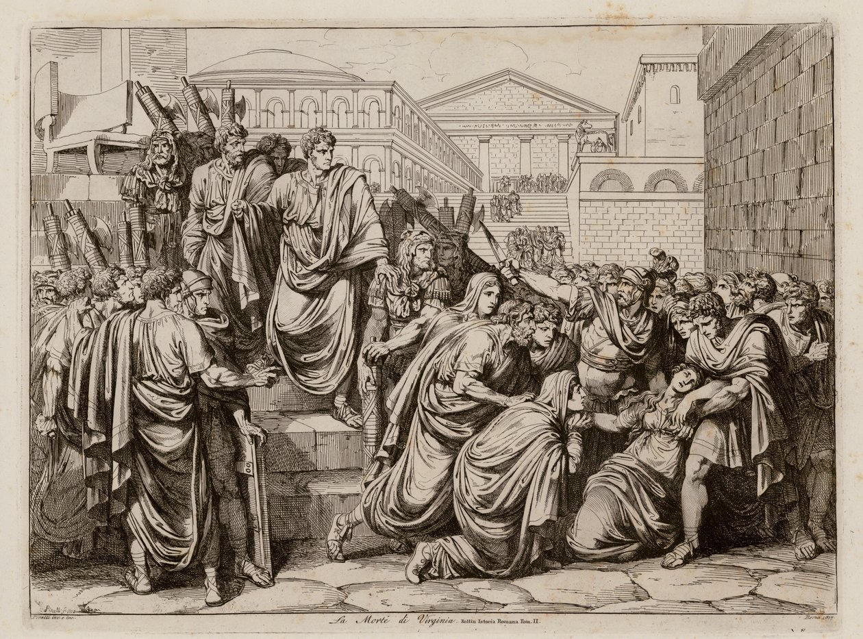 Death of Virginia, 449 BC by Bartolomeo Pinelli