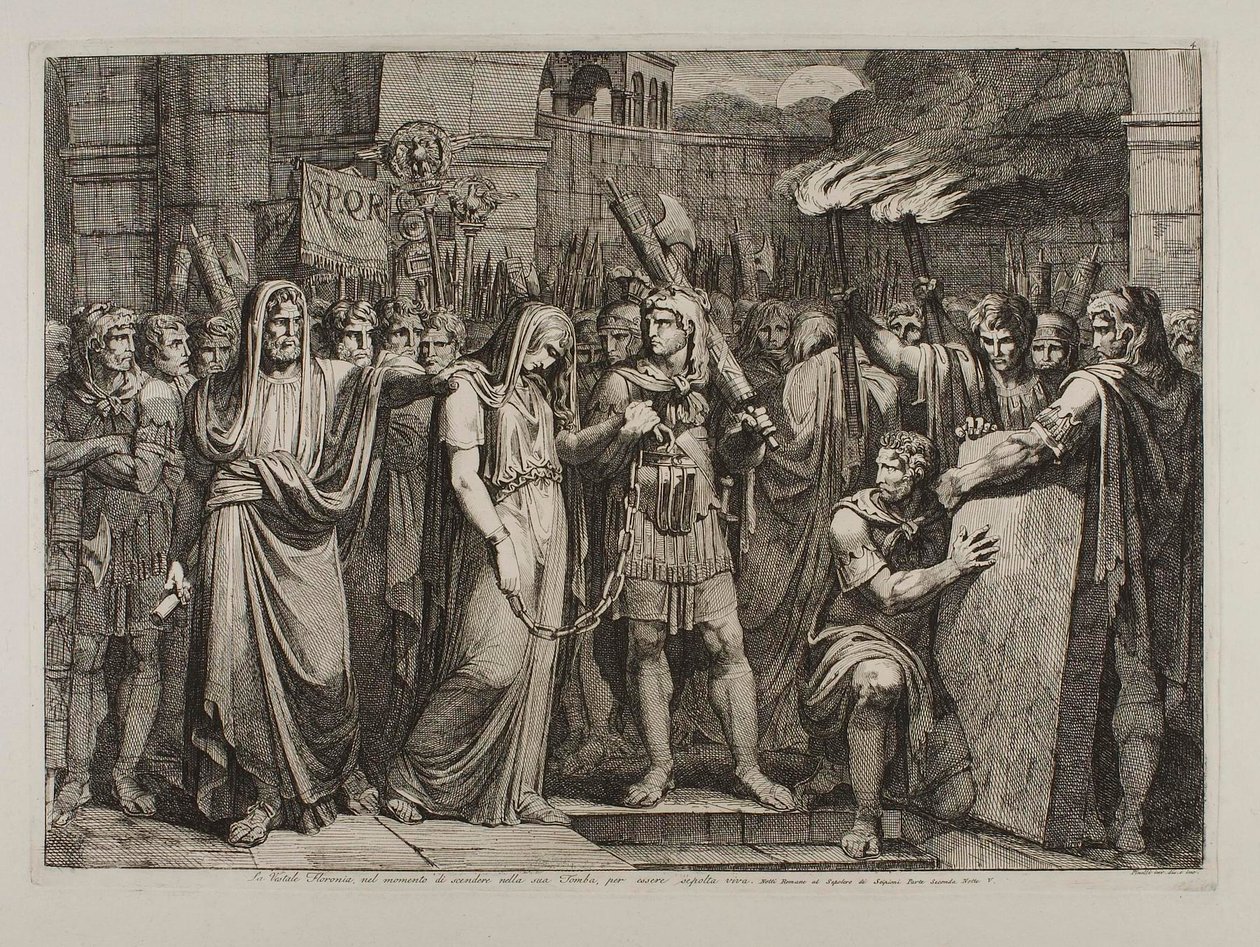 Floronia About to Enter Her Tomb by Bartolomeo Pinelli