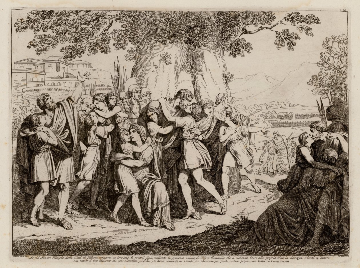 Gratitude of the people of Falerii for the actions of Marcus Furius Camillus, 394 BC by Bartolomeo Pinelli