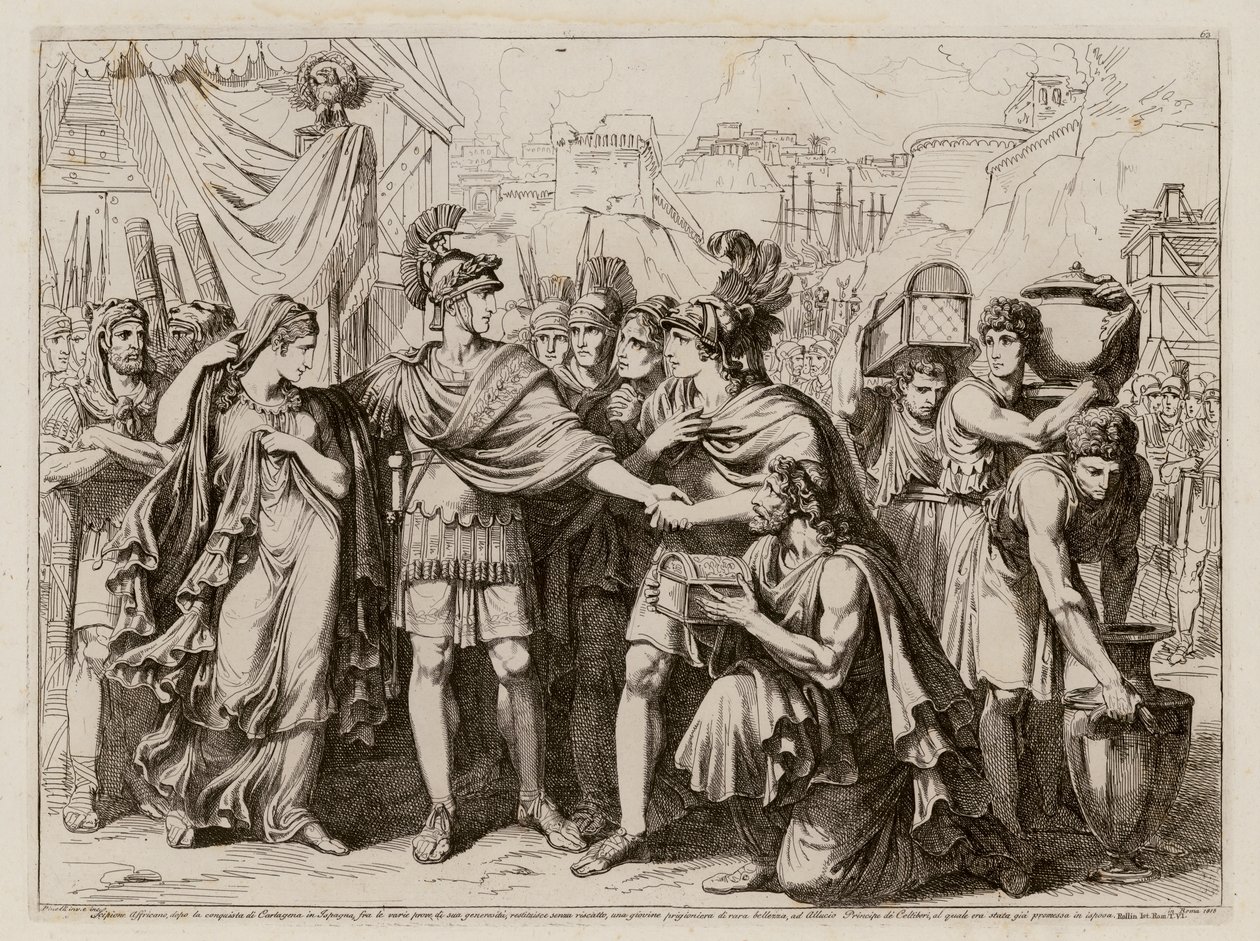 The Clemency of Scipio Africanus by Bartolomeo Pinelli
