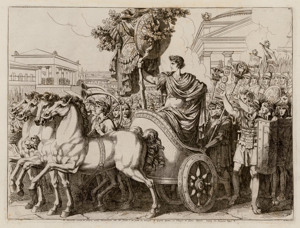 Triumph of Marcus Claudius Marcellus, 222 BC by Bartolomeo Pinelli