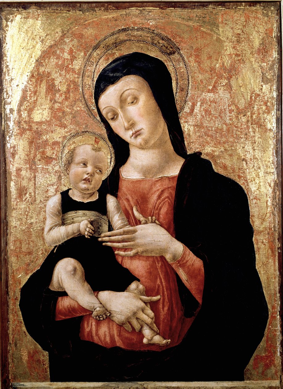 Virgin with child. Painting by Bartolomeo Vivarini (ca. 1432-after 1491) 15th century. Venice, Museum Correr by Bartolomeo Vivarini