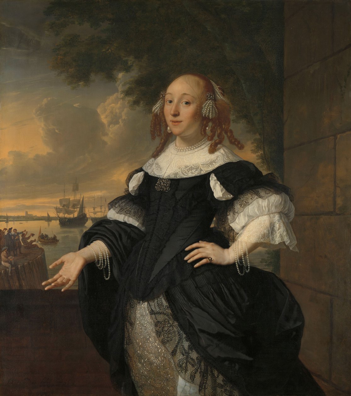 Geertruida den Dubbelde by Bartolomeus van der Helst