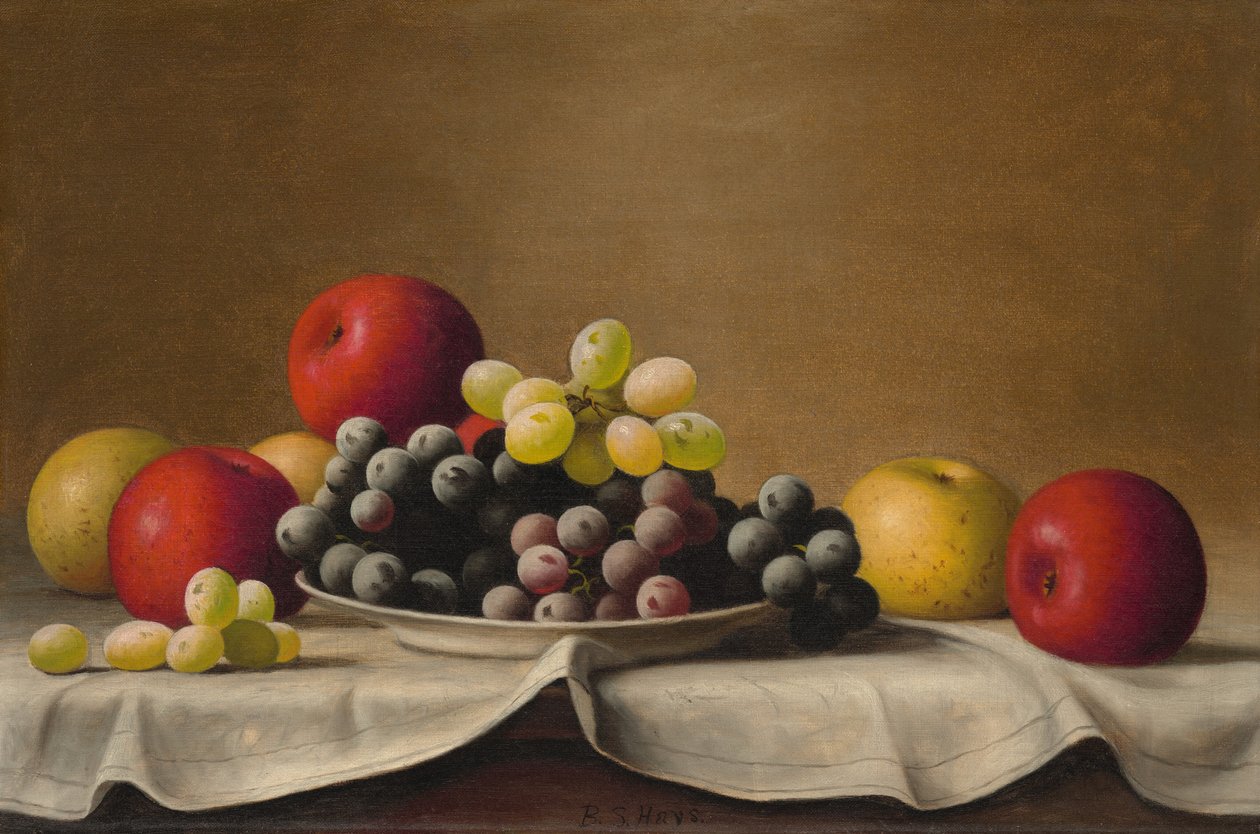 Still Life, Apples, Grapes by Barton Stone Hays