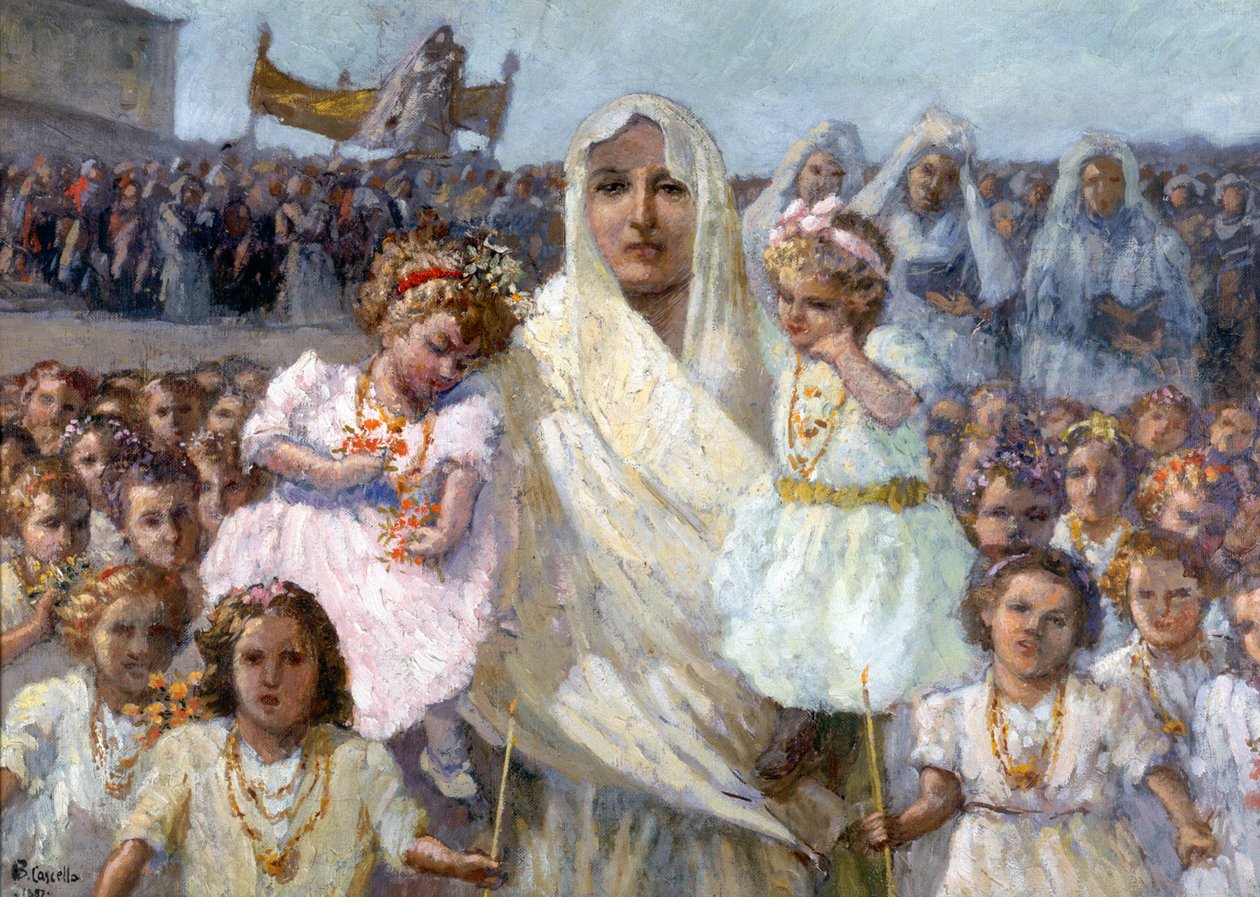 Procession of the Virgins of Rapino by Basilio Cascella
