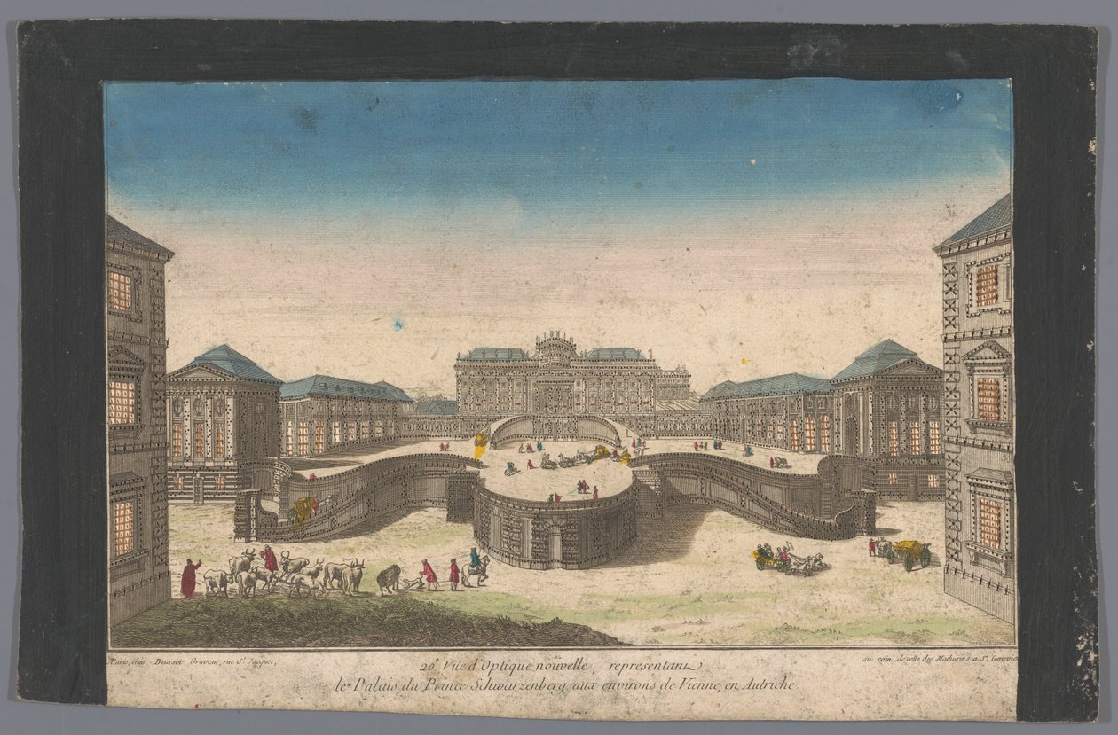 View of the Palais Schwarzenberg near Vienna by Basset