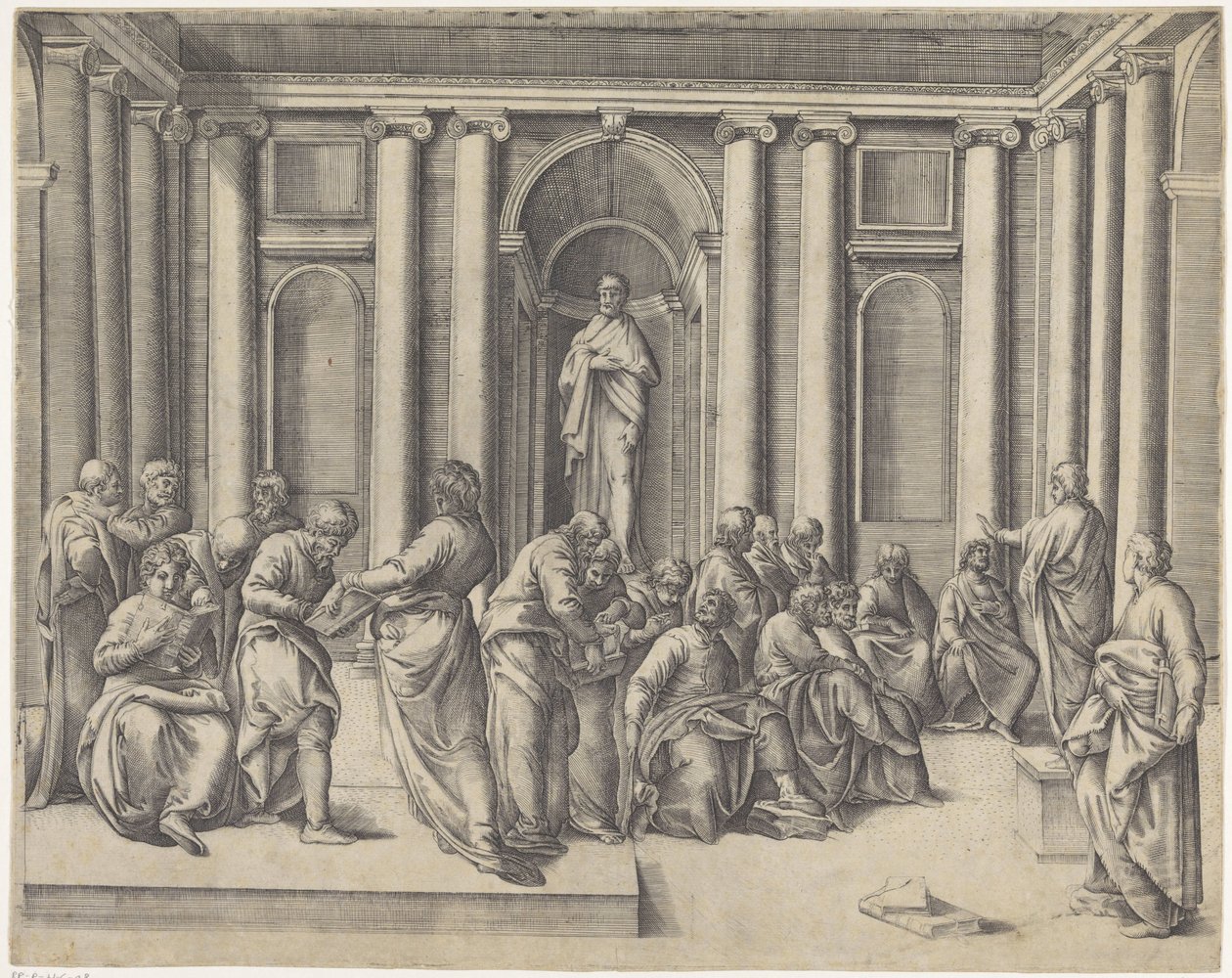 Christ Among the Scribes in the Temple by Battista Franco