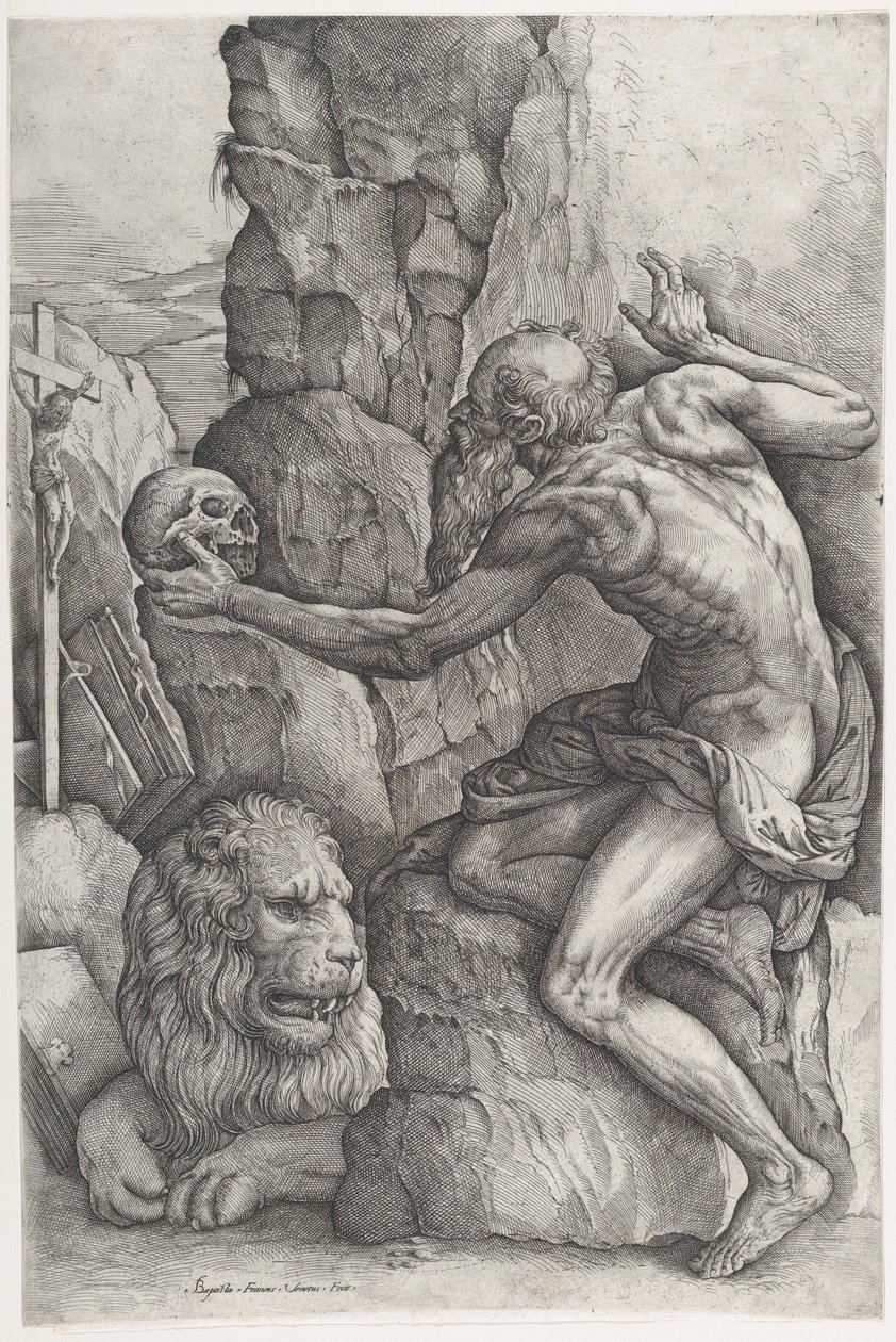 St. Jerome by Battista Franco