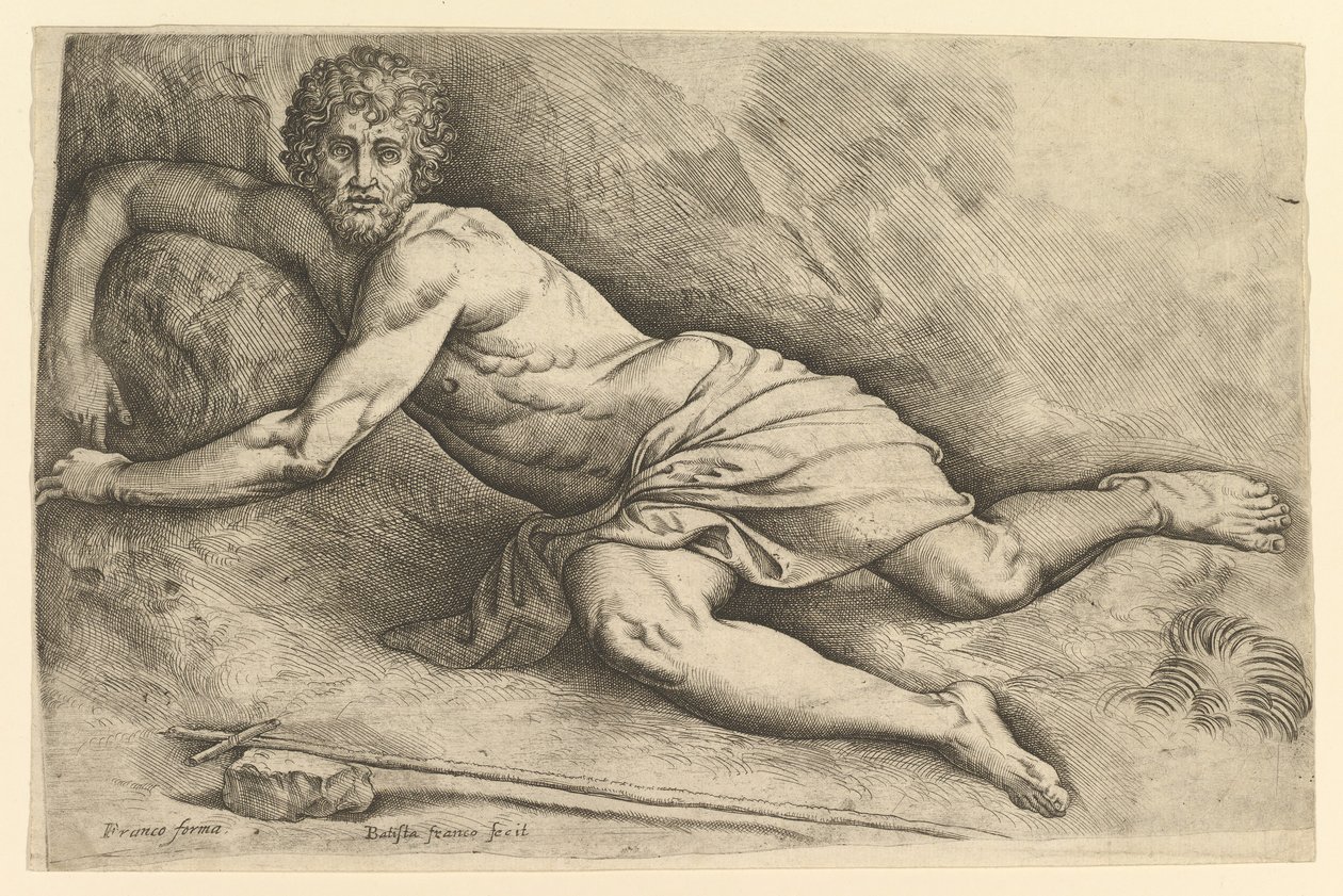 St. John the Baptist in the Wilderness by Battista Franco Veneziano