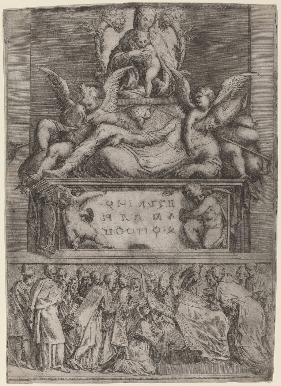 Tomb of a Bishop, 1540s by Battista del Moro
