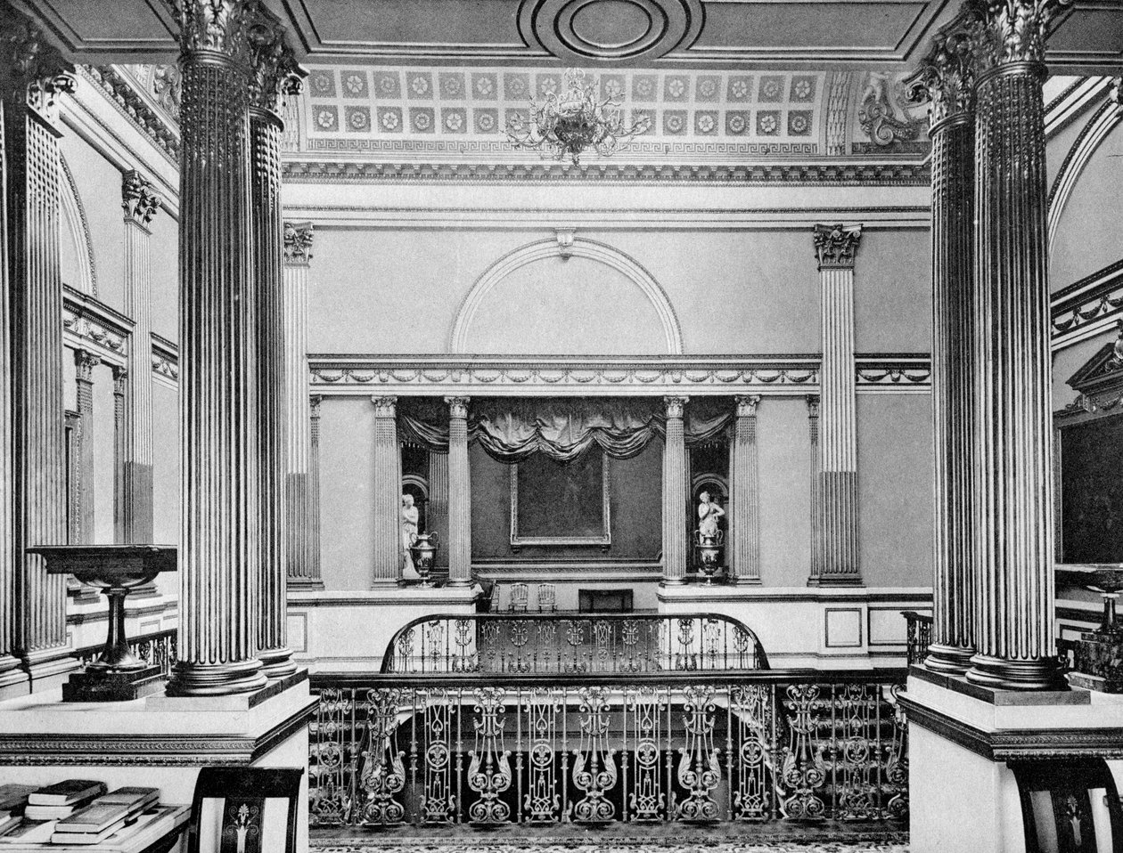The Grand Staircase, Londonderry House, 1908 by Bedford Lemere and Company
