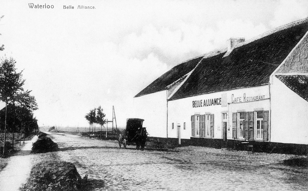 The Belle Alliance Inn, Headquarters of Napoleon During the Battle of Waterloo, Commemorative Postcard, c.1912 by Belgian Photographer