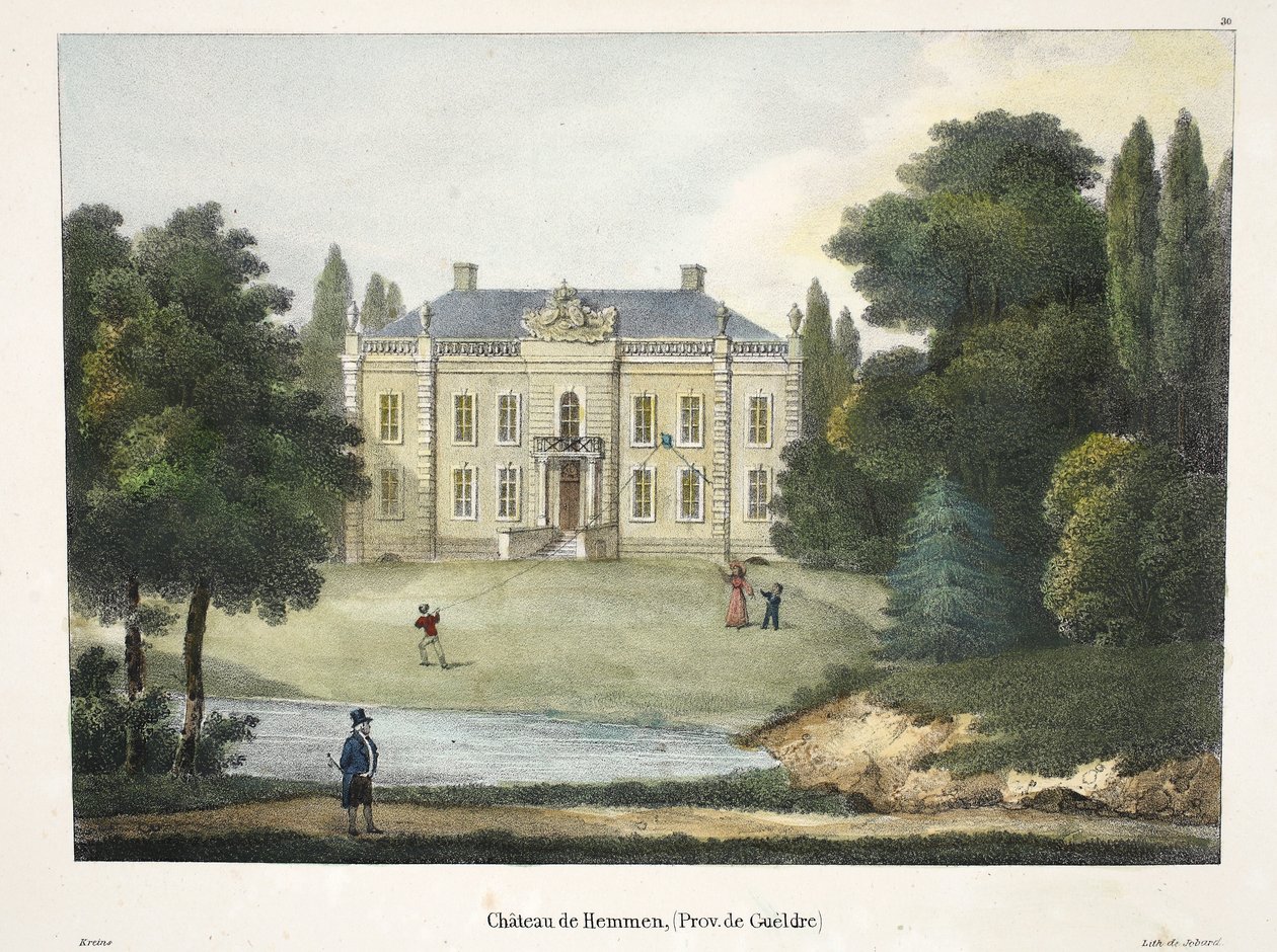 Château de Hemmen by Belgian School