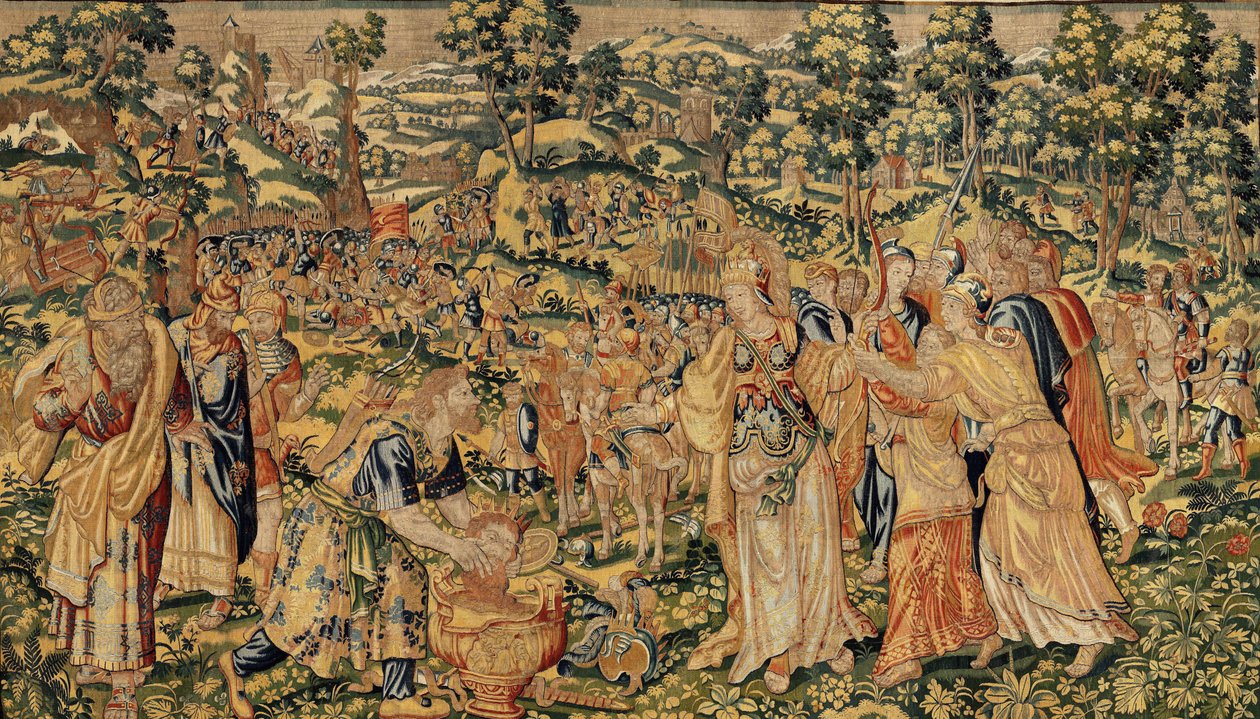 Story of Cyrus II The Great, c.1590 by Belgian School