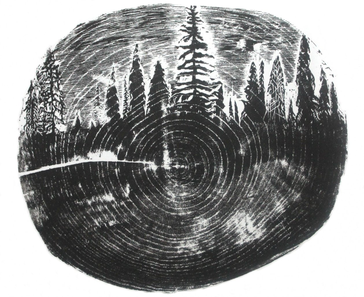 Two Woods, 2016 by Bella Larsson