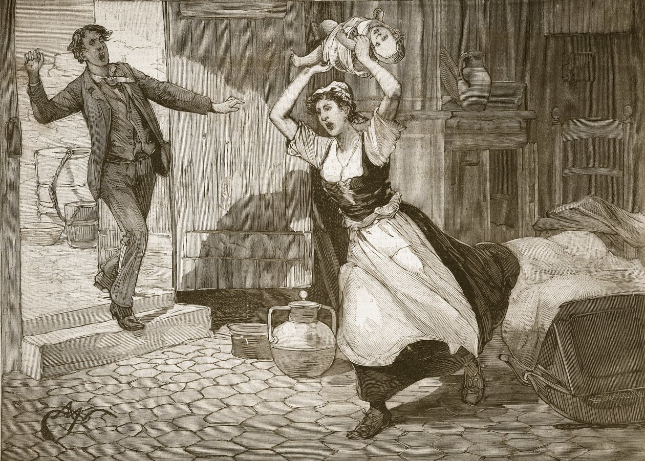 A mother kills her own child, from 