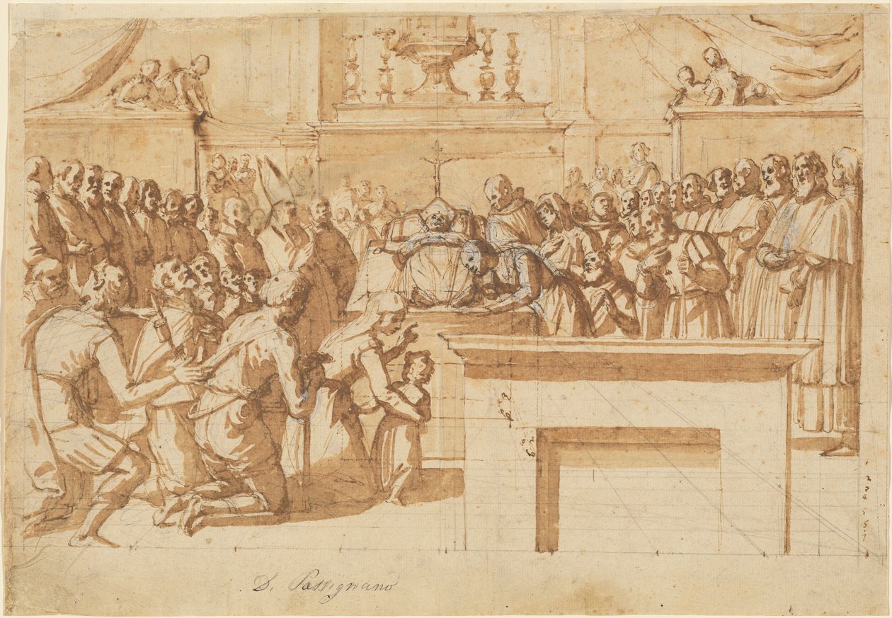 The Veneration of St. Atto’s Miraculously Preserved Body by Benedetto Veli