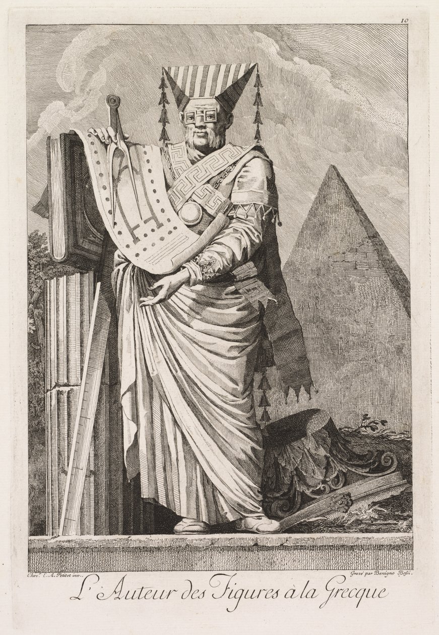 Masquerade in the Greek Style: The Author of the Figures in the Greek Style (Plate 10) by Benigno Bossi
