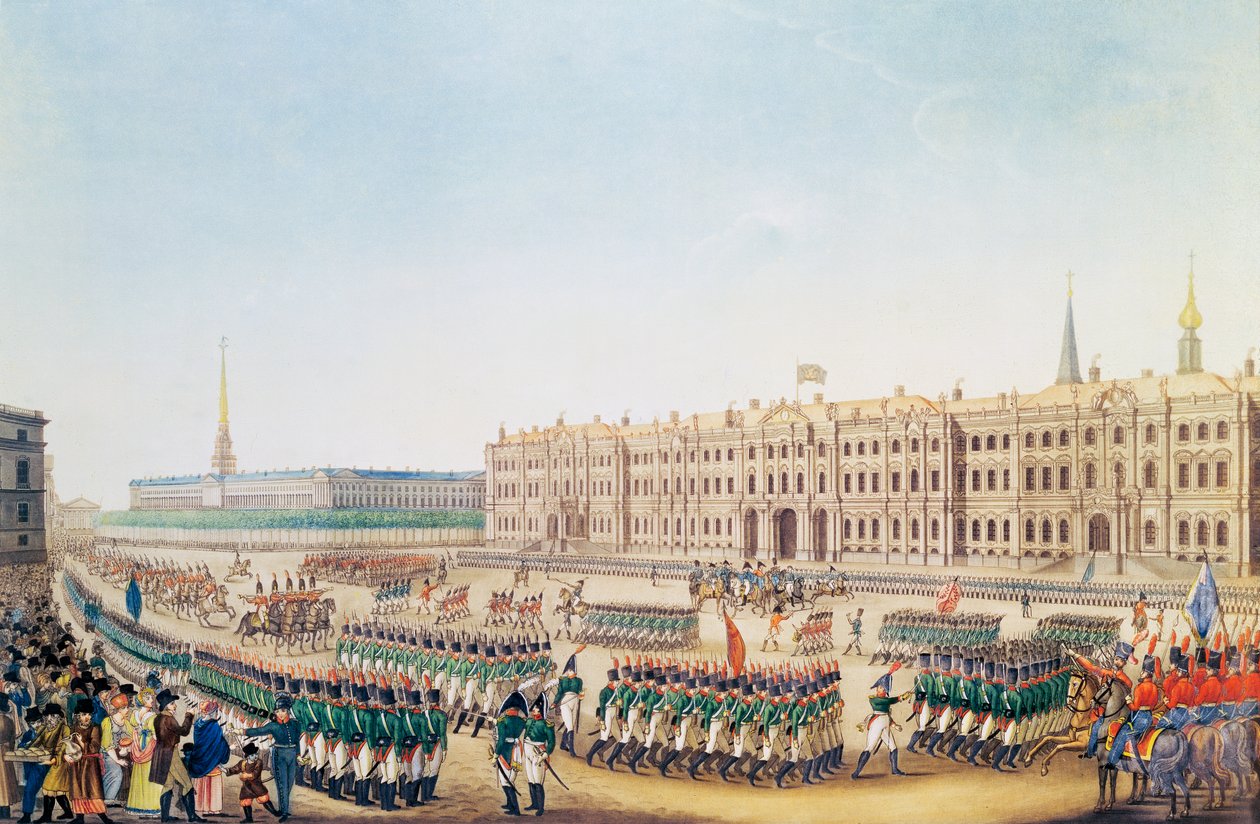 View of the Parade and Imperial Palace of St. Petersburg by Benjamin Patersson